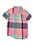 Tea 100% Cotton Plaid Pink Short Sleeve Button-Down Shirt Size 8 - photo 2