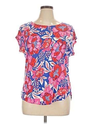 Sigrid Olsen Short Sleeve Blouse (view 1)