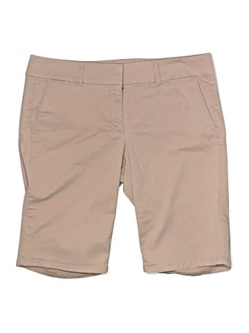 Ann Taylor LOFT Khaki Shorts (view 1)