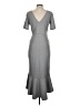 ASOS 100% Polyester Solid Gray Casual Dress Size 4 - photo 2