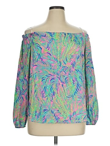 Lilly Pulitzer Long Sleeve Silk Top (view 1)