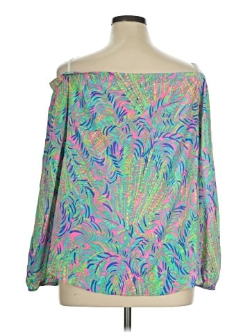 Lilly Pulitzer Long Sleeve Silk Top (view 2)