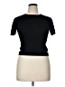 Escada 100% Cotton Black Short Sleeve Turtleneck Size 34 waist - photo 1