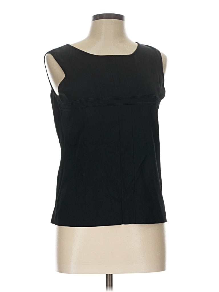 Pre-owned Fred David Sleeveless Blouse In Black