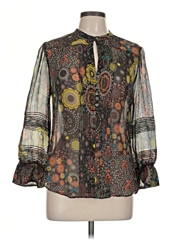 Robert Graham 3/4 Sleeve Silk Top (view 1)