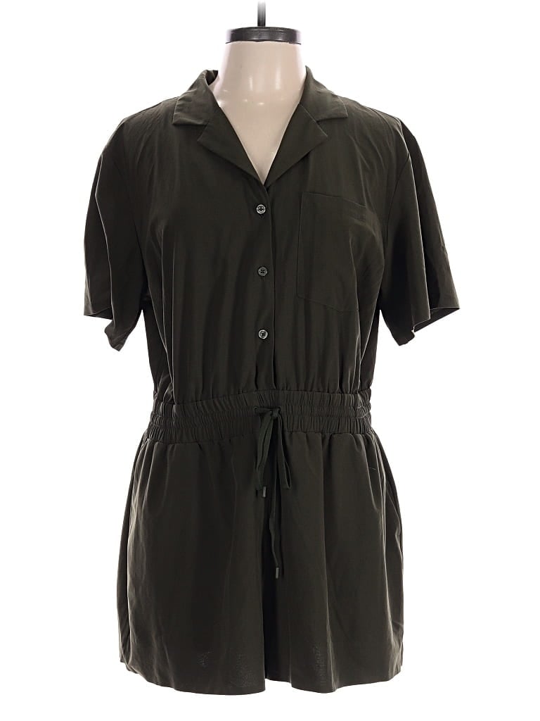 Pre-owned Athleta Romper In Green
