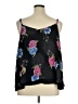 Torrid 100% Polyester Black Sleeveless Blouse Size 1X Plus (1) - photo 2