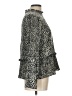 THML 100% Polyester Animal Print Black Long Sleeve Blouse Size L - photo 4