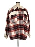 Davi & Dani 100% Polyester Plaid Ivory Red Coat Size XXXL. - photo 1
