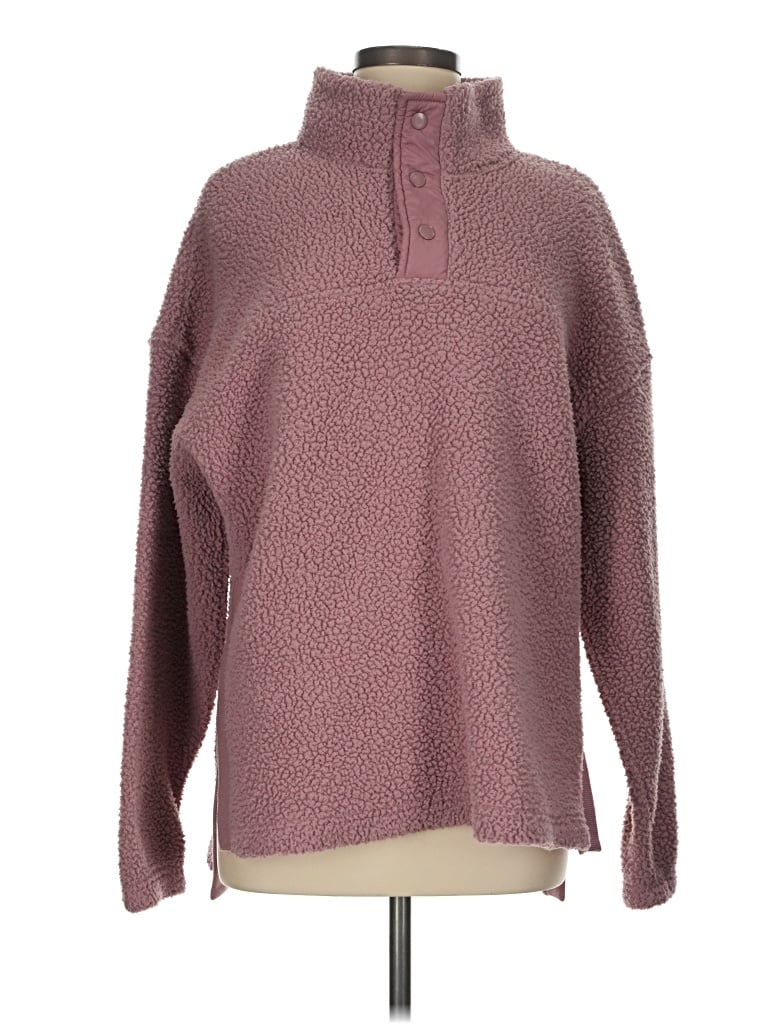 Pre-owned Active By Old Navy Turtleneck Sweater In Burgundy