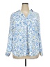 Ann Taylor Paisley Blue 3/4 Sleeve Blouse Size XXL - photo 1