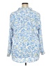 Ann Taylor Paisley Blue 3/4 Sleeve Blouse Size XXL - photo 2