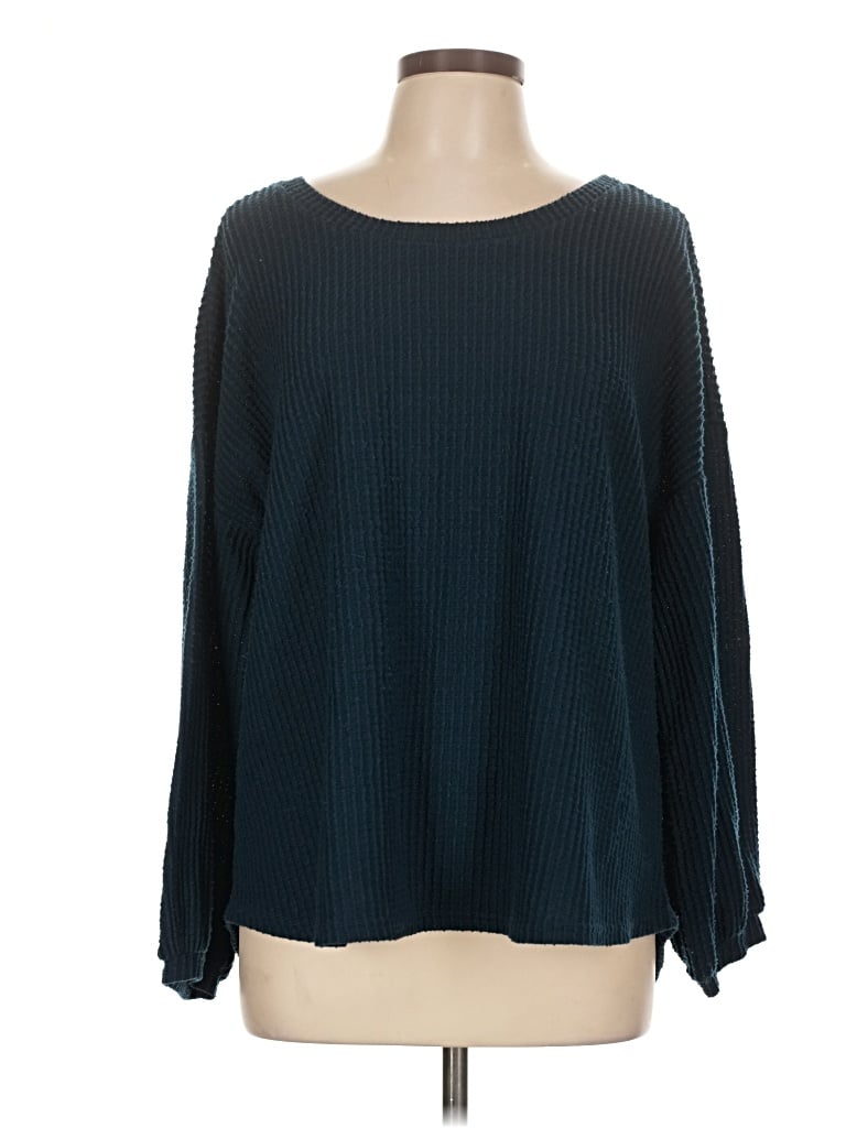 Pre-owned Lildy Long Sleeve T-shirt In Teal