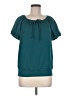 Fortune + Ivy Teal Short Sleeve Blouse Size M - photo 1