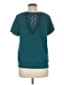 Fortune + Ivy Teal Short Sleeve Blouse Size M - photo 2