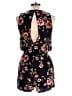 Charming Charlie 100% Rayon Floral Black Romper Size L - photo 2