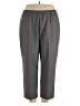 Alfred Dunner 100% Polyester Solid Gray Casual Pants Size 20 - photo 1