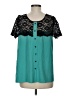 Kimi + Kai Maternity 100% Polyester Teal Sleeveless Top Size Med Maternity - photo 2