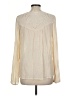 Blu Pepper 100% Polyester Solid Ivory Long Sleeve Blouse Size L - photo 2