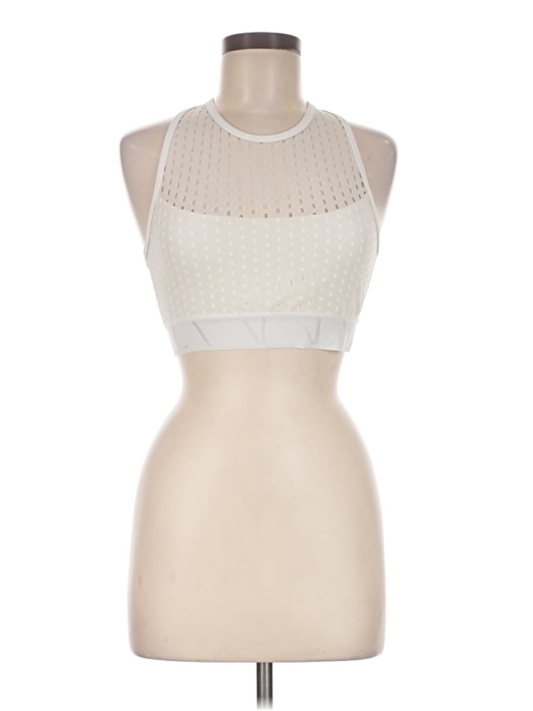 Pre-owned Alala Tank Top Ivory Halter Neckline Tops