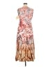 One World Print Tan Cocktail Dress Size XL - photo 2