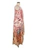 One World Print Tan Cocktail Dress Size XL - photo 4
