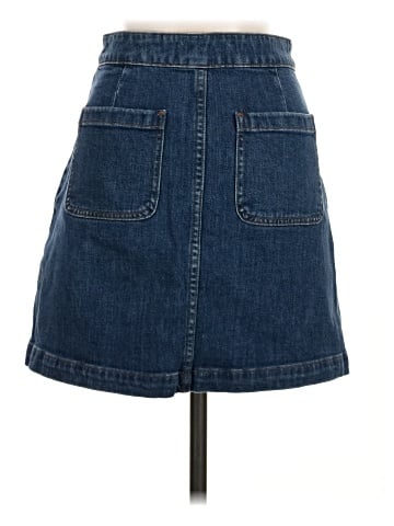 Madewell Zip Jean Skirt (view 2)