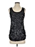 Twenty One 100% Polyester Silver Sleeveless Top Size S - photo 1
