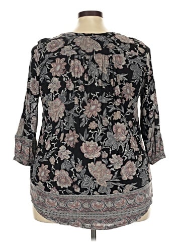 Lucky Brand 3/4 Sleeve Blouse (view 2)