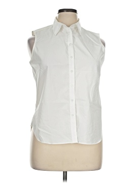 Lands' End Sleeveless Button Down Shirt