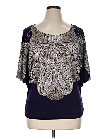 Alfani Short Sleeve Blouse (view 1)