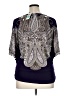Alfani 100% Polyester Purple Short Sleeve Blouse Size 0XW - photo 2