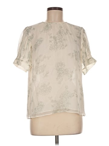 Rebecca Taylor Short Sleeve Silk Top (view 1)