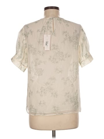 Rebecca Taylor Short Sleeve Silk Top (view 2)