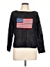 Norton McNaughton 100% Cotton Metallic Black Pullover Sweater Size L - photo 1