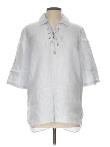Ellen Tracy 3/4 Sleeve Button-Down Shirt (view 1)
