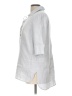 Ellen Tracy Silver 3/4 Sleeve Button-Down Shirt Size L - photo 5