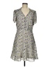 BCBGeneration 100% Polyester Floral Gray Casual Dress Size 8 - photo 1
