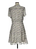 BCBGeneration 100% Polyester Floral Gray Casual Dress Size 8 - photo 2
