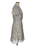BCBGeneration 100% Polyester Floral Gray Casual Dress Size 8 - photo 4