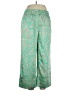 J.Crew Collection 100% Polyester Paisley Green Casual Pants Size 14 - photo 1