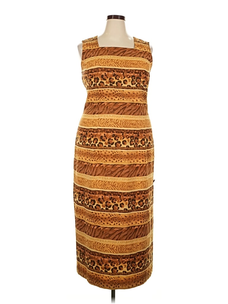 Pre-owned Sag Harbor Casual Dress In Brown