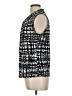 Tahari Camo Chevron-herringbone Graphic Houndstooth Black Sleeveless Blouse Size L - photo 5