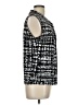 Tahari Camo Chevron-herringbone Graphic Houndstooth Black Sleeveless Blouse Size L - photo 4