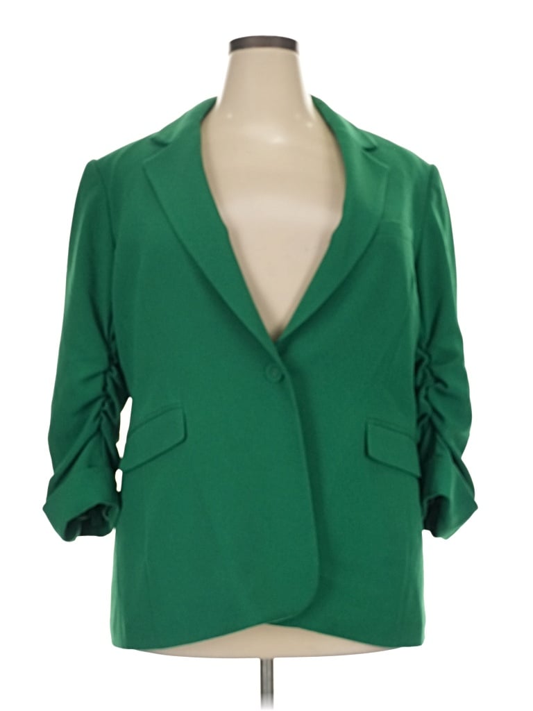 Pre-owned Bar Iii Blazer Jacket In Green