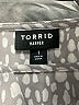 Torrid 100% Polyester Silver 3/4 Sleeve Blouse Size 1X Plus (1) - photo 7