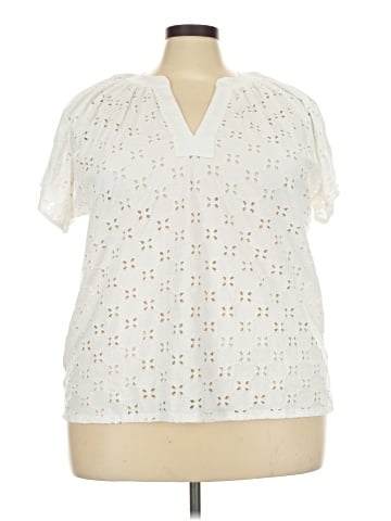 Ann Taylor LOFT Short Sleeve Blouse (view 1)