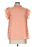 Entro 100% Polyester Orange Sleeveless Blouse Size L - photo 1