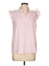 Unbranded Pink Short Sleeve Blouse Size L - photo 1