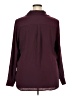 Halogen 100% Polyester Burgundy Long Sleeve Blouse Size XXL - photo 2